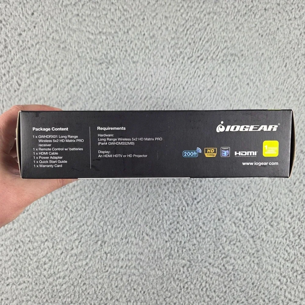 New Iogear GWHDRX01 Long Range Wireless 5x2 HD Matrix PRO Additional Receiver - Picture 3 of 4